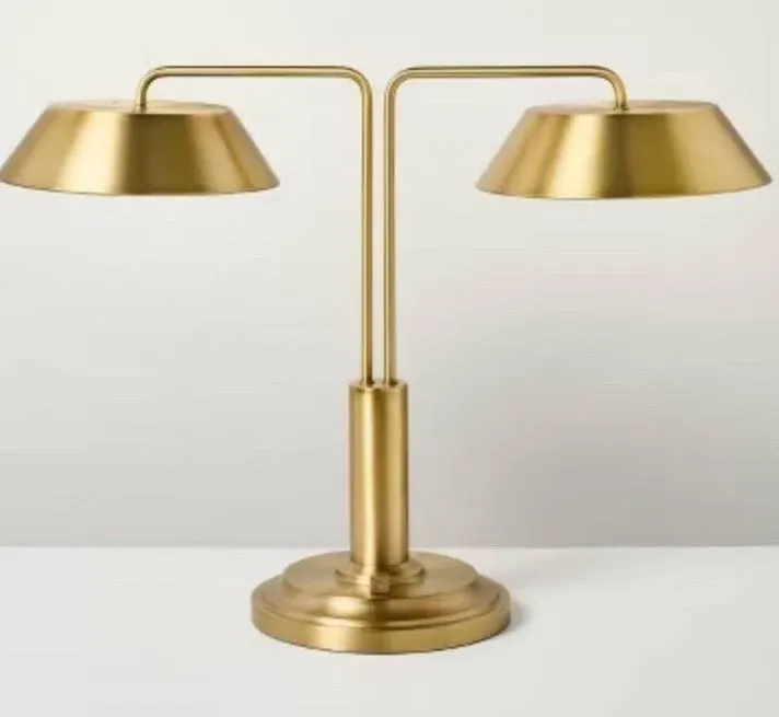 Brass Double-Shaded Table Lamp - Hearth & Hand with Magnolia